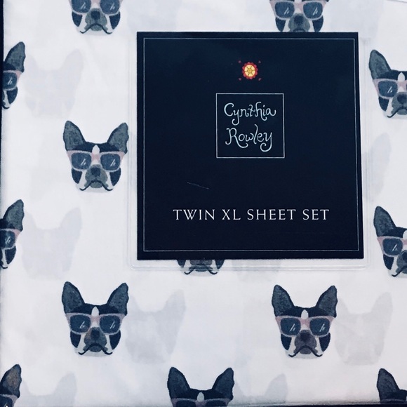 Cynthia Rowley Frenchie Gotta Have Shades Sheets - Picture 3 of 8